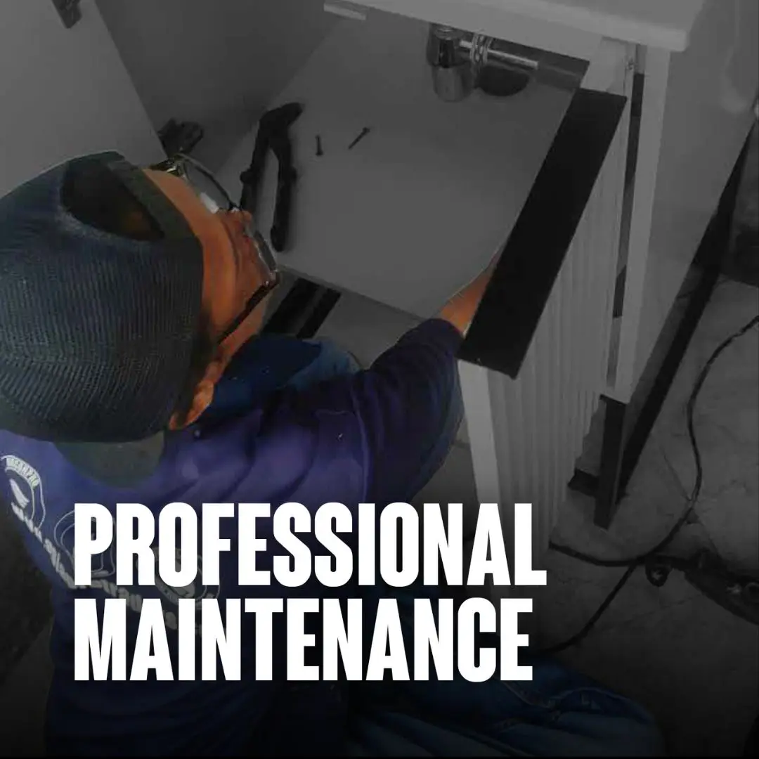 Bali Pro Services technician carrying out plumbing and AC maintenance