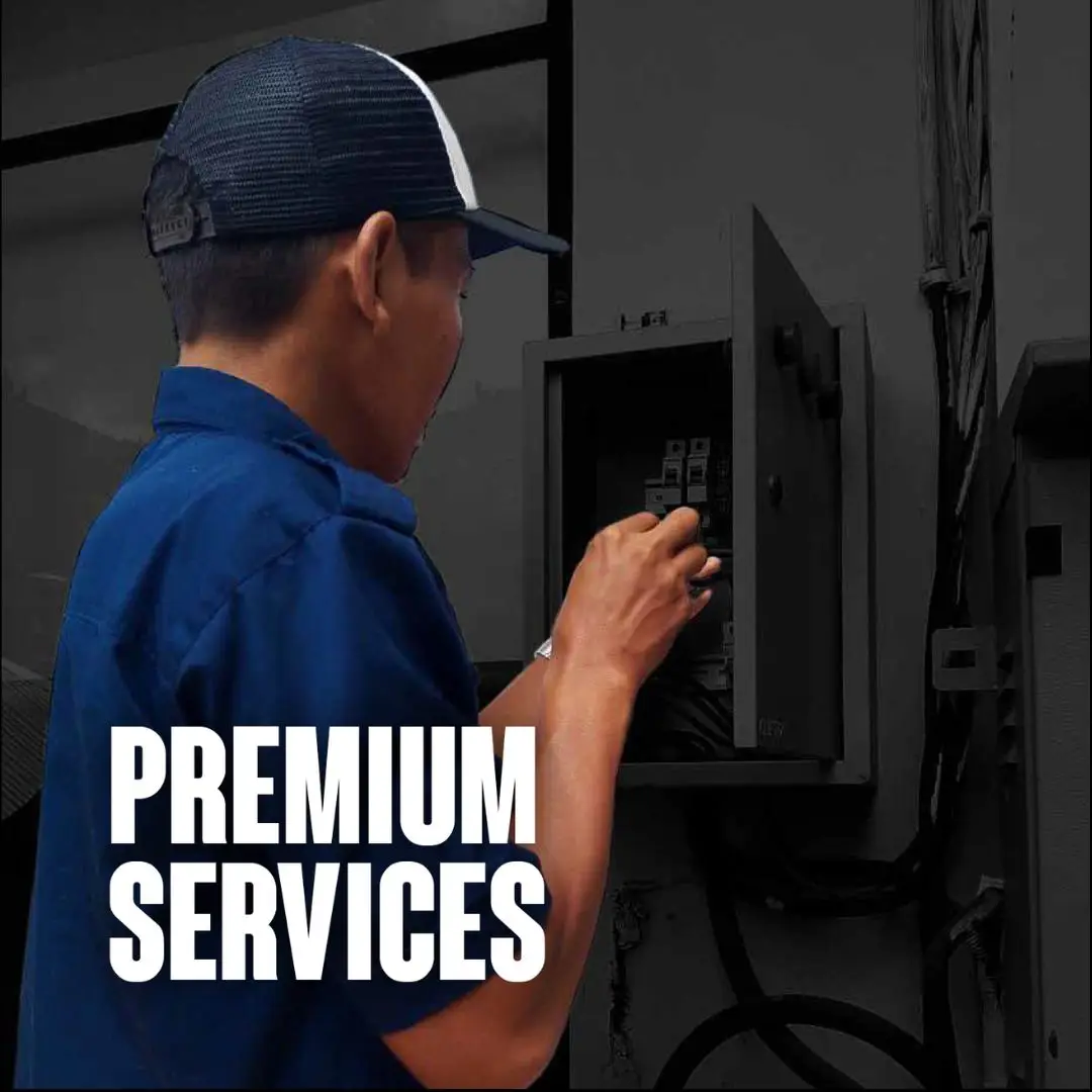 Bali Pro Services technician carrying out electrical, plumbing and AC maintenance